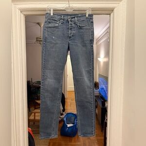 rag & bone Men's Light Blue Skinny Jeans